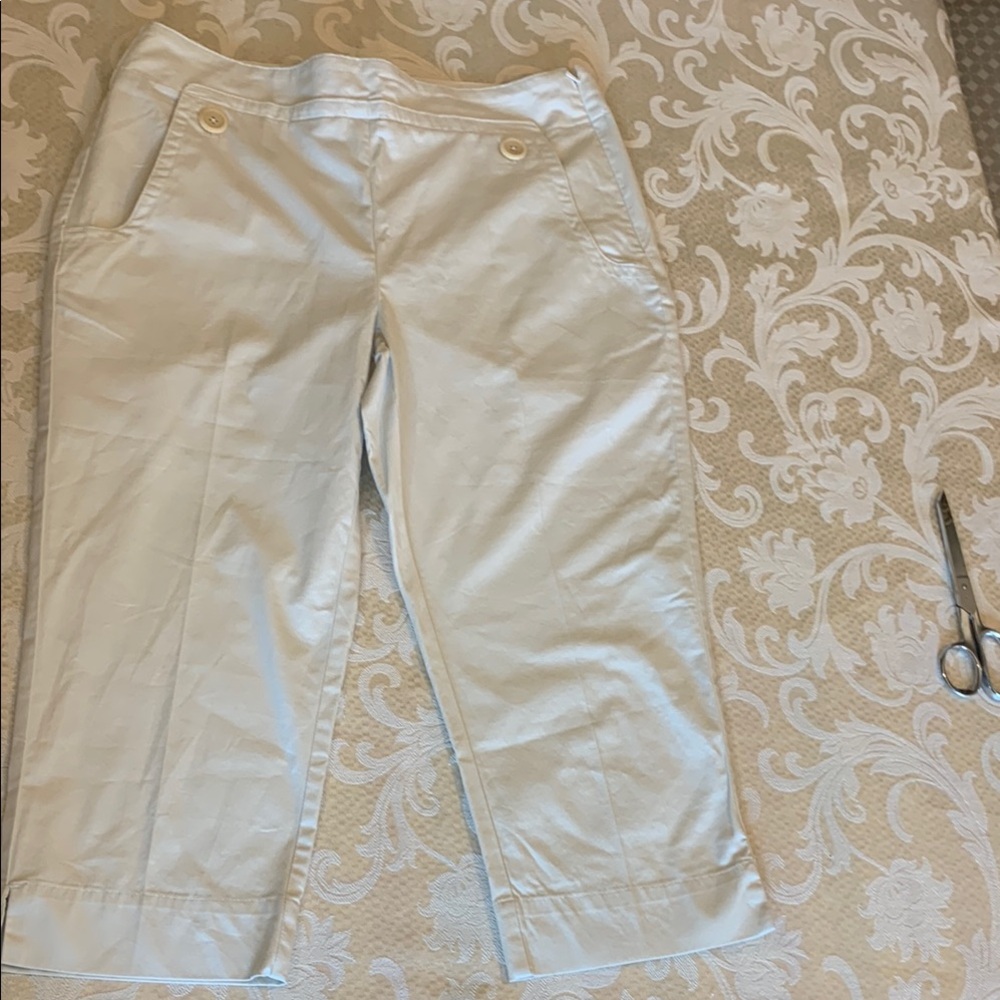 Talbots Cream Stretch Pants